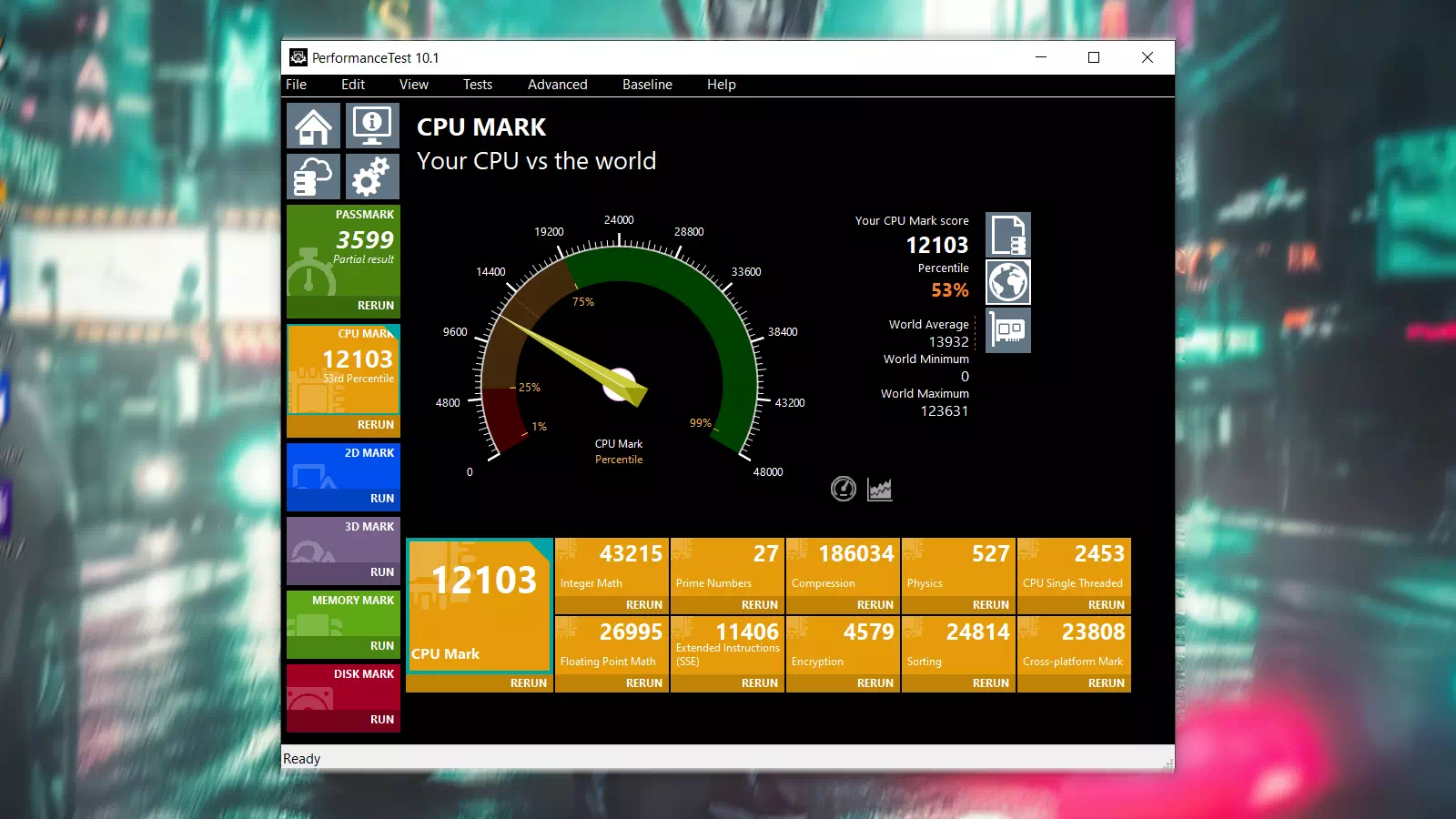 результаты DELL G3 3590 в CPU Mark